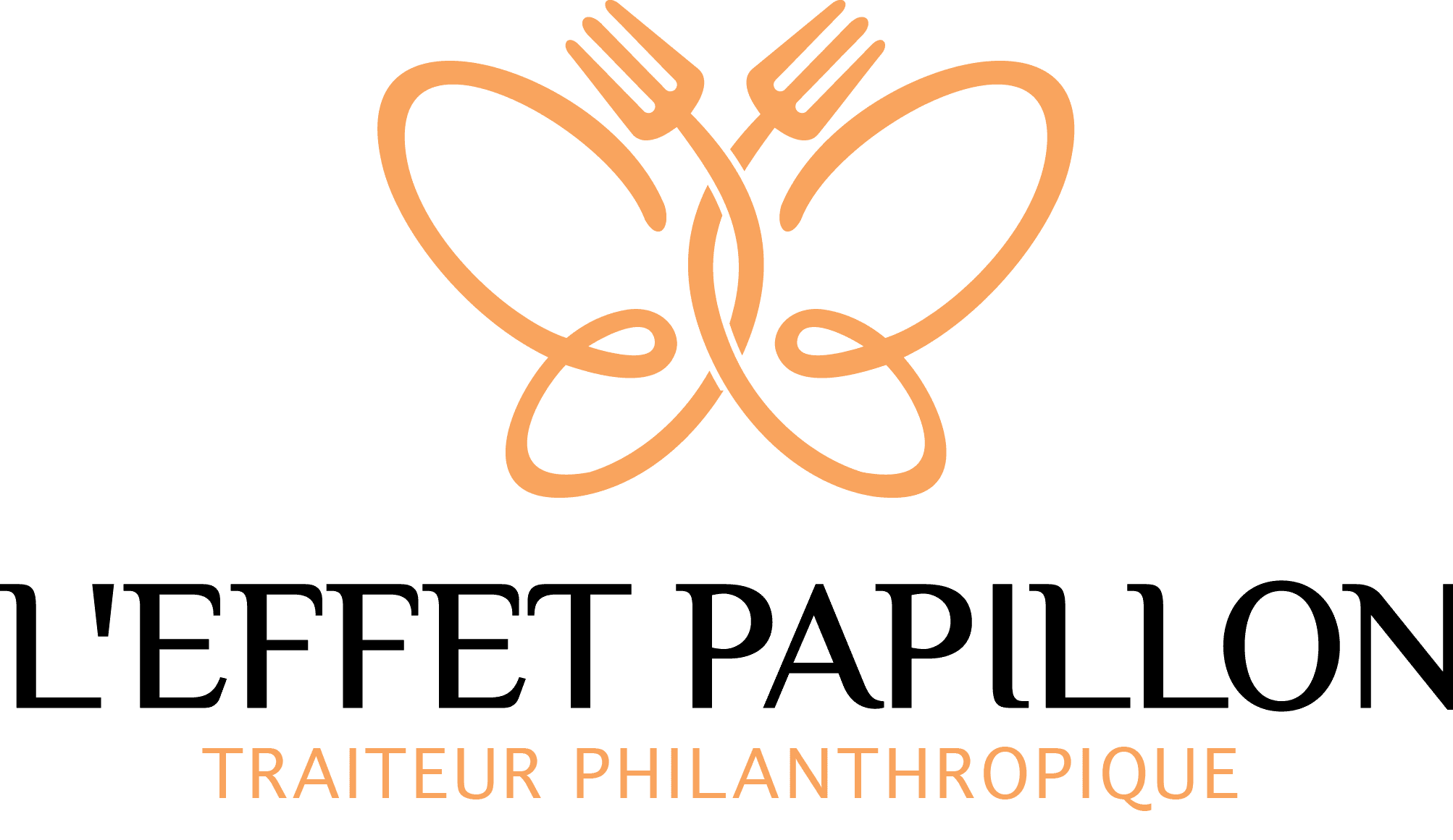 logo LEFFET PAPILLON Traiteur noir 1